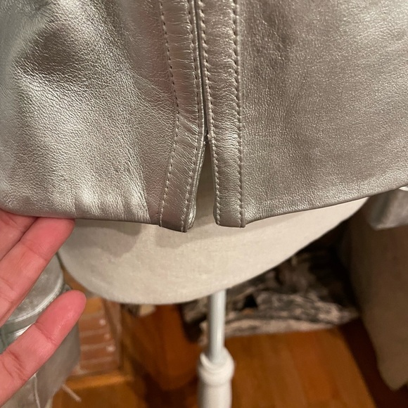 IDENTIFY ~ FUN FUN FUN!! Silver Leather Jacket - Picture 9 of 14